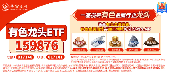 财政释放积极信号，工业金属迎来机遇？中国铝业涨超7%，有色龙头ETF（159876）连续吸金2487万元！